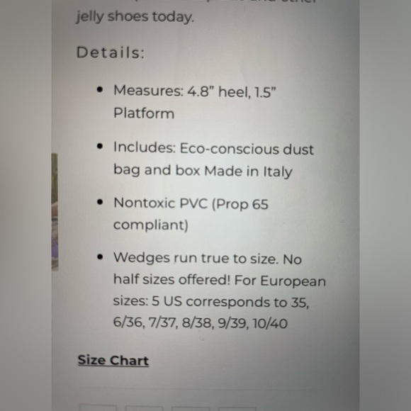 NWOT- Carmen Sol - Tonino Wedge in white, size 8 - Picture 6 of 15